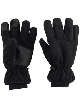 Men's Tek Gear Black Warm Tek Touchscreen Micro Fleece Gloves L/XL